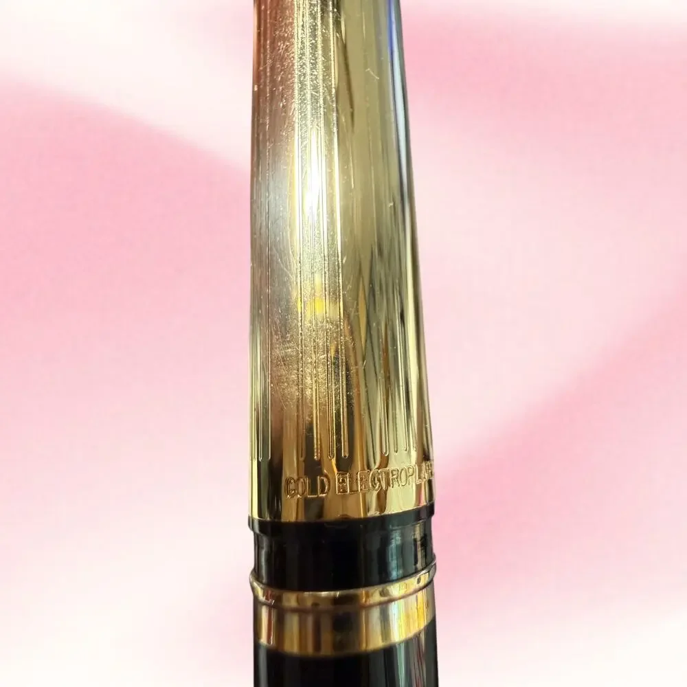 Vintage Sheaffer White Dot 14K Nib Fountain Pen Marble Desk Set Letter Opener